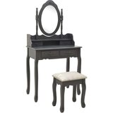  Toaletni stolić sa stolcem sivi 75x69x140 cm od drva paulovnije | shoptok.hr