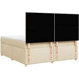  Krevet s oprugama i madracem krem 180x200 cm od tkanine | shoptok.hr