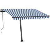  Samostojeća tenda na ručno uvlačenje 300 x 250 cm plavo-bijela | shoptok.hr