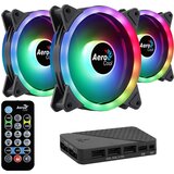 Aerocool DUO12PRO Kit 3xFan 12cm ARGB LED Dual Ring Antivibration 6 Pins Black | shoptok.hr