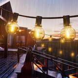  LED prigušiva spoljni dekorativni lanac 36xE12/1W/24/230V 22,35 m IP65 crna + sa daljinskim upravljačem | Eponuda.com