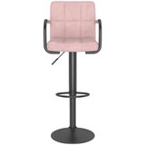  Barski stolčki 2 kosa roza žamet, (20817410) | Shoptok.si