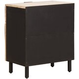  Noćni ormar s ladicama Bijelo 50 x 33 x 60 cm Čvrsto drvo manga | Eponuda.com