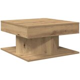 vidaXL Klubska mizica artisan hrast 55x55x30 cm inženirski les | Shoptok.si