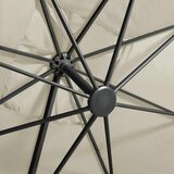  Konzolni vrtni suncobran sa stupom LED 300 cm boja pijeska | shoptok.hr