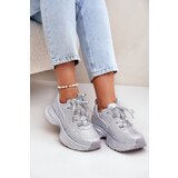 Boto Women's Sneakers Decorated with Rhinestones Silver Porrot | Shoptok.si