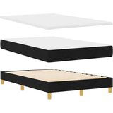 Box spring krevet s madracem Crna 120 x 190 cm tkanina | shoptok.hr