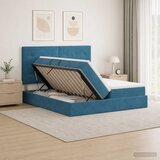  s od storage s pohranom Tamno plava 180 x 200 cm Baršun | shoptok.hr