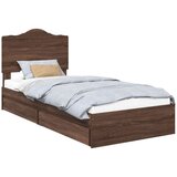  Okvir za krevet Smeđi hrast 90 x 190 cm Konstruirano drvo | shoptok.hr