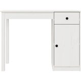  Radni stol bijeli 100x50x75 cm od masivne borovine | Eponuda.com