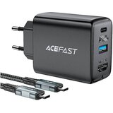 Acefast A17 omrežni polnilec, 65W GaN + kabel USB-C (črn) | Shoptok.si
