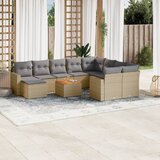 vidaXL 11-dijelni set vrtnih sofa od poliratana s jastucima bež | shoptok.hr