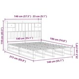 vidaXL Knjižna postelja brez vzmetnice 140x190 cm trdna borovina | Shoptok.si