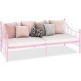 vidaXL Okvir za dnevni ležaj ružičasti metalni 90 x 200 cm | Eponuda.com