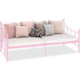 vidaXL Okvir za dnevni ležaj ružičasti metalni 90 x 200 cm | shoptok.hr