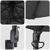  Vrtni suncobran Antracit 248 x 248 x 148 cm Poliester i čelik | Eponuda.com