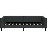  Dnevni krevet crni 90 x 190 cm od tkanine | shoptok.hr