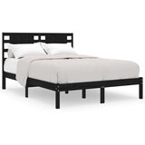  Za krevet od masivne borovine crni 200 x 200 cm | shoptok.hr
