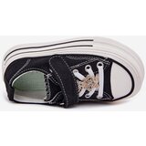 Boto Girls Sneakers With Gold Clip Bear Black Solena | shoptok.hr