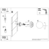 Sollux Narančasta zidna lampa keramička ø 12 cm Farsa – | shoptok.hr