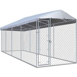  Zunanji pasji boks s streho 760x190x225 cm | Shoptok.si