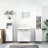 Maison Chic Kopalniška omarica - Kopalniški kabinet bela 58x33x60 cm inženirski les, (21794753) | Shoptok.si