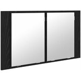  Kupaonski ormar s ogledalom Zidne Crni hrast 80 x 12 x 45 cm | shoptok.hr
