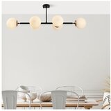 Opviq lights Črna/bela stropna svetilka s steklenim senčilom 40x110 cm Fazli – | Shoptok.si