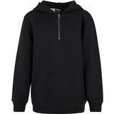 Urban Classics boys' sweatshirt boxy zip hoody black Cene