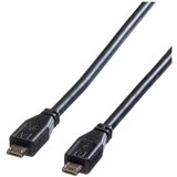 Roline USB kabel USB 2.0 USB mikro-A vtič\, USB-mikro-B vtič 1.80 m črna zaščiten 11.02.8753, (20417416) | Shoptok.si