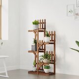  Stalak za cvijeće 60 x 25 x 130 cm od masivne jelovine | shoptok.hr