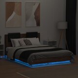  Okvir kreveta s uzglavljem LED boja smeđeg hrasta 120 x 190 cm | shoptok.hr