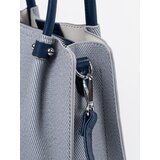 Shelvt Blue medium handbag with a decorative scarf | shoptok.hr
