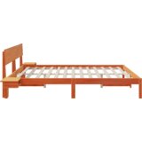  Krevetna konstrukcija s uzglavljem Voštano smeđa 200 x 200 cm | shoptok.hr
