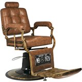 Shumee brivski stol gabbiano boss old leather, svetlo rjav, (21388531) Cene