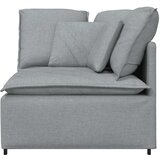 Modularna sofa Kutni modul s jastucima svijetlo siva 100 cm | shoptok.hr