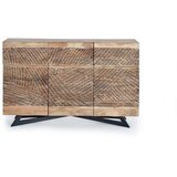 GINER Y COLOMER Komoda iz akacijevega lesa in kovinskih nog v naravni barvi, (22147855) | Shoptok.si