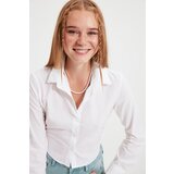 Trendyol Ekru Basic Shirt Black | siva | svijetlo plavo | ePonuda.com