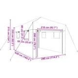 vidaXL Rastlinjak s streho Zelena 290 x 430 x 315 cm Jeklo | Shoptok.si