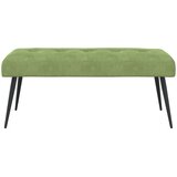  Klupa s gumbastim tkanjem Svijetlo zelena 110 x 40 x 46 cm | Eponuda.ba