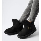 Gemre Black insulated snow boots with Monal cutout | ePonuda.com