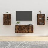 vidaXL Stenska TV omarica 2 kosa dimljen hrast 40x34,5x60 cm Cene