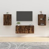 vidaXL Zidni TV ormarići 2 kom boja dimljenog hrasta 40x34,5x60 cm Cijene
