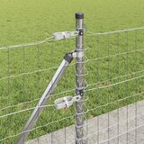  Vanjski Euro Ograda s Betonskom Podlogom 50 x 0,4 m Srebrna | shoptok.hr