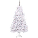  Umjetno božićno drvce s nogom Bijela 180 cm PVC i čelik | shoptok.hr