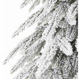 vidaXL Umjetno božićno drvce Bijelo 86 x 86 x 210 cm Plastika i metal | shoptok.hr