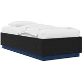  Krevetna konstrukcija s LED svjetlom Crni hrast 80 x 200 cm | Eponuda.com