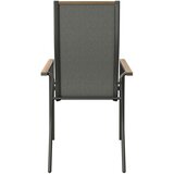Ambia Garden VRTNI SEDEŽ aluminij siva, naravne barve | Shoptok.si