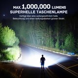 ASORT polnilna LED svetilka s 7 načini in zelenim snopom | Shoptok.si