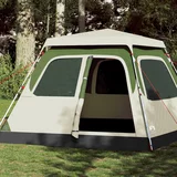 vidaXL Kupolasti šator za kampiranje za 6 osoba zeleni brzo otpuštanje